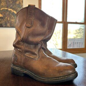 Red Wing Pecos Brown Leather Pull-On Western Work Boots USA Men’s 7.5 D